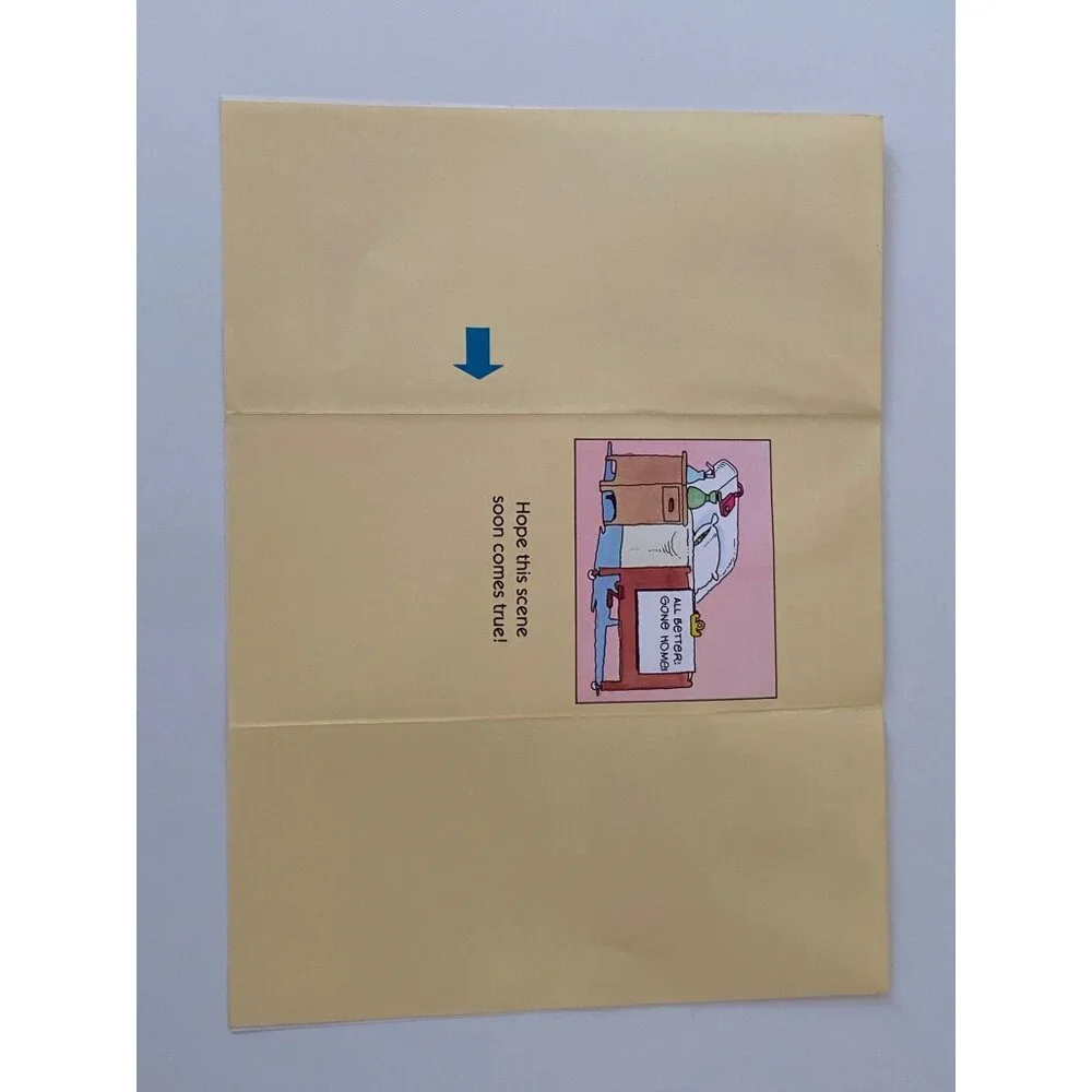 Hallmark Contemporary 2 style Greeting Card Hospital Get Well Soon Lot of 7 NOS